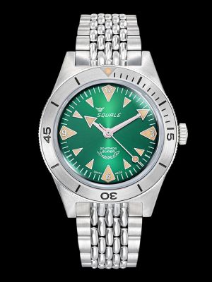 Super-Squale Big Arrows Green Dive Watch - Bracelet