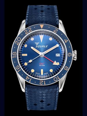 Squale Sub-39 GMT Blue Vintage Dive Watch