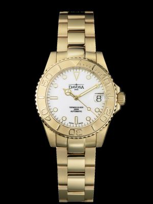 Davosa Ternos Medium White Gold Trialink Dive Watch