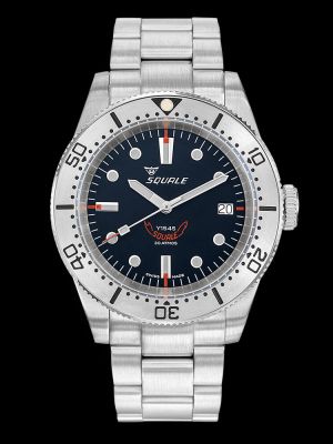 Squale 1545 Steel Black Bracelet Dive Watch
