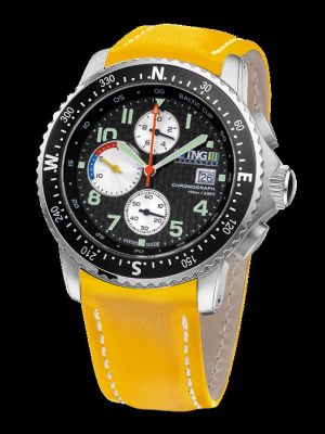 TNG Baltic Cup Chronograph Watch - Carbon Dial / Black Bezel
