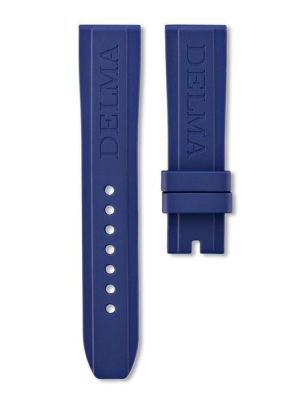 Delma 22mm Rubber Strap - Blue