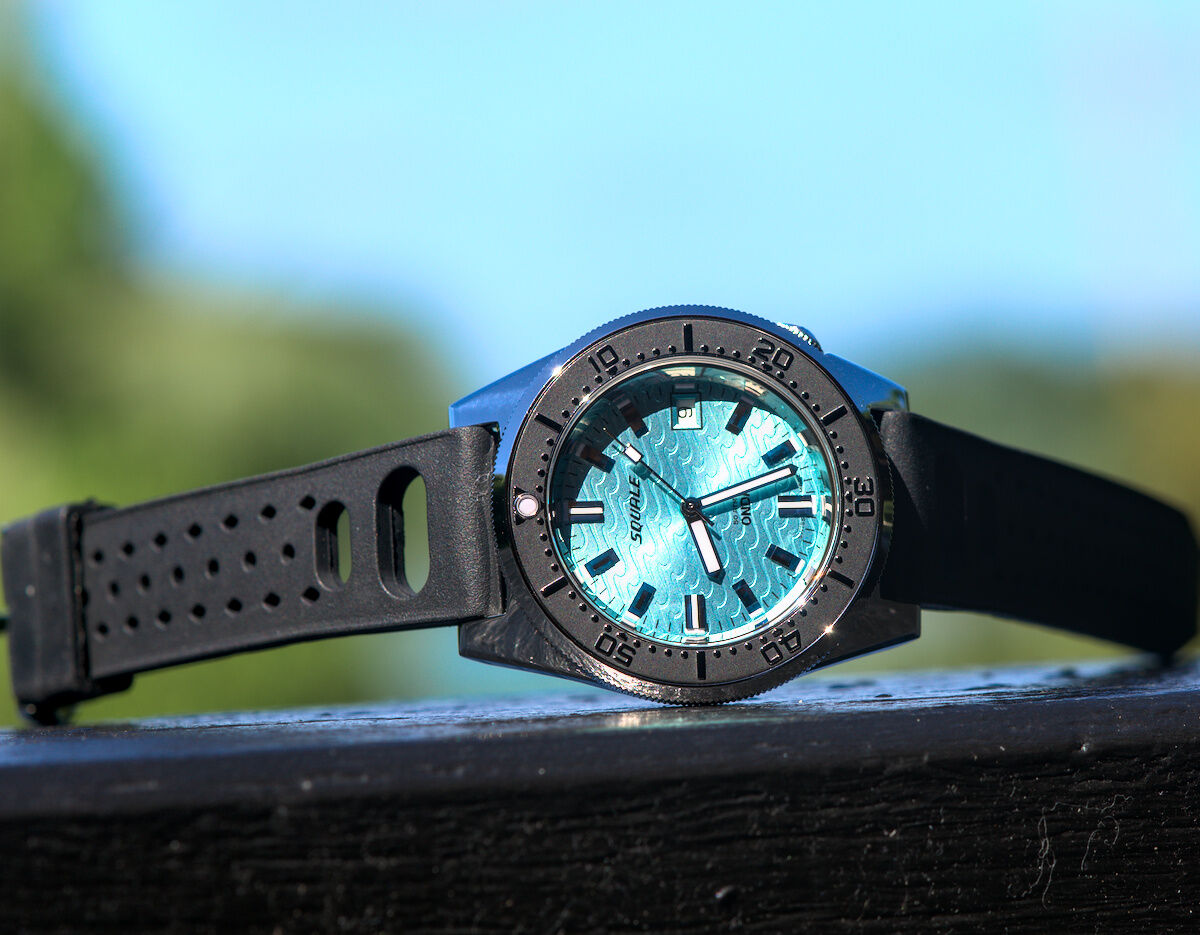 Squale 50 atmos 1521 Dive Watch - Onda Azzurro Black