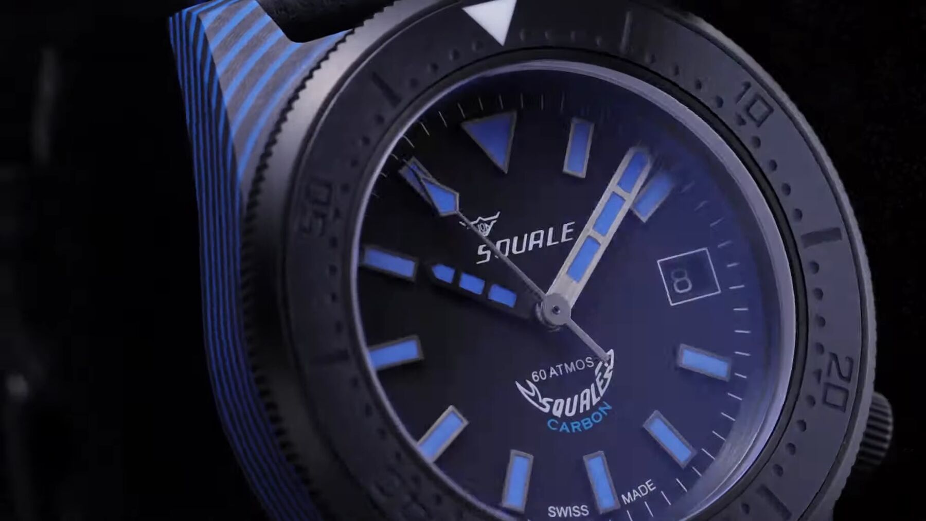 Squale T-183 Blue Carbon Dive Watch