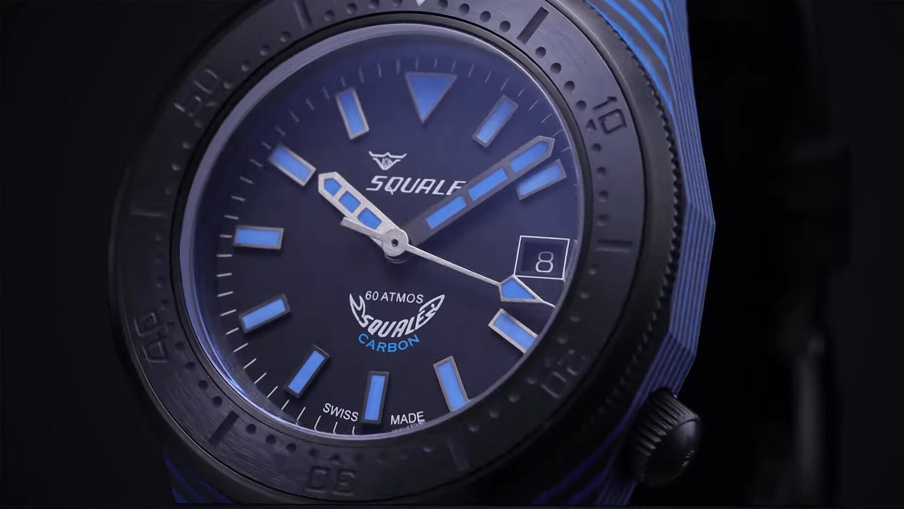 Squale T-183 Blue Carbon Dive Watch