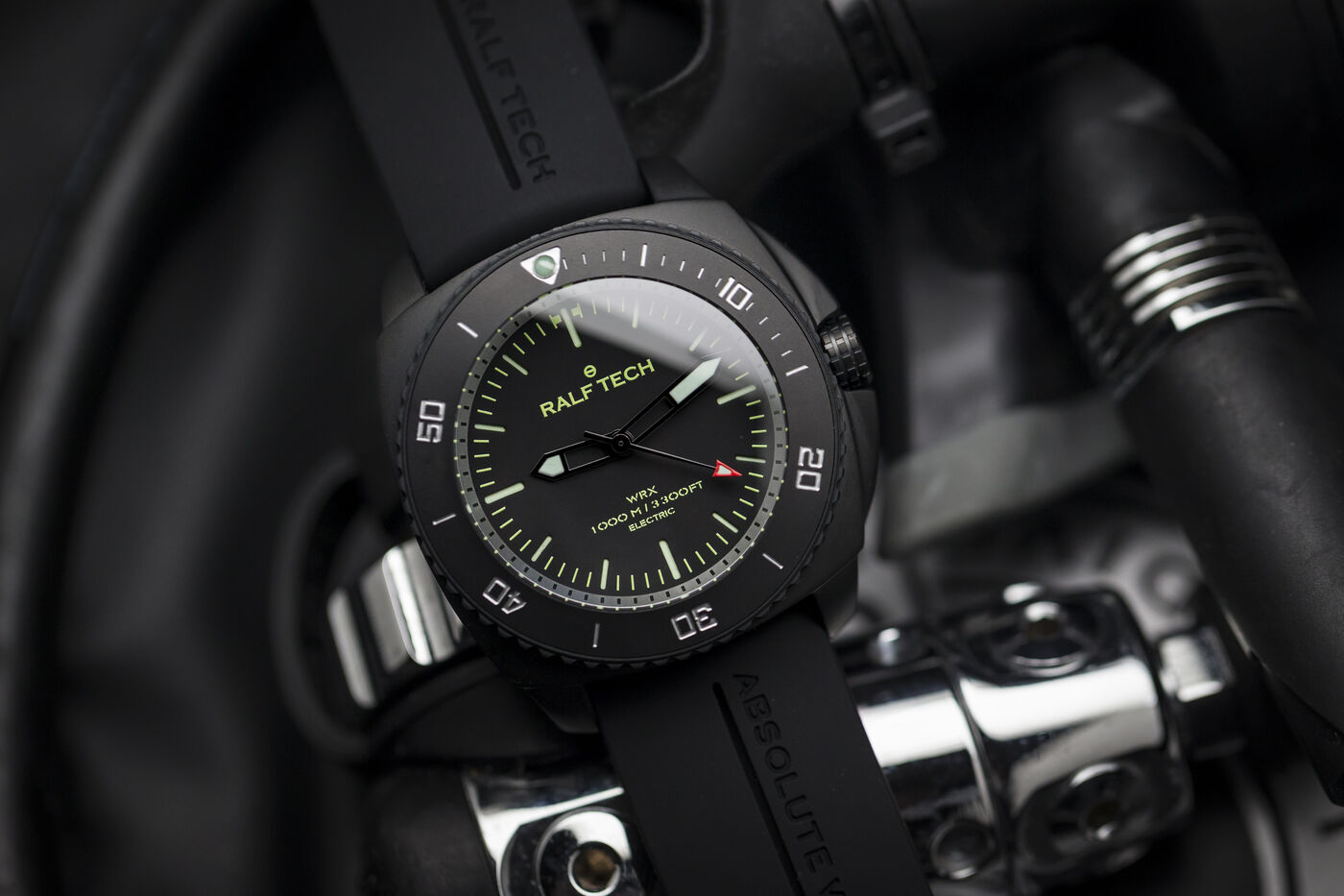 Ralf Tech WRX Electric Black Operator "Black O" Dive Watch