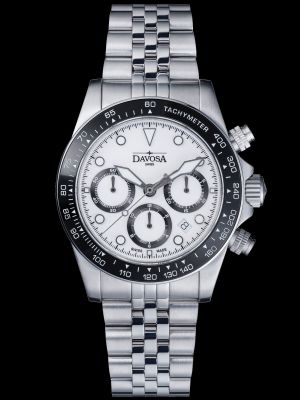 Davosa Ternos Professional Chronograph Watch - White / Pentalink