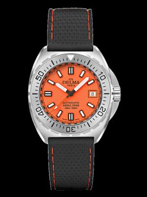 Delma Shell Star 41mm Dive Watch - Orange