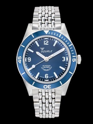 Super-Squale Blue Arabic Dive Watch - Bracelet