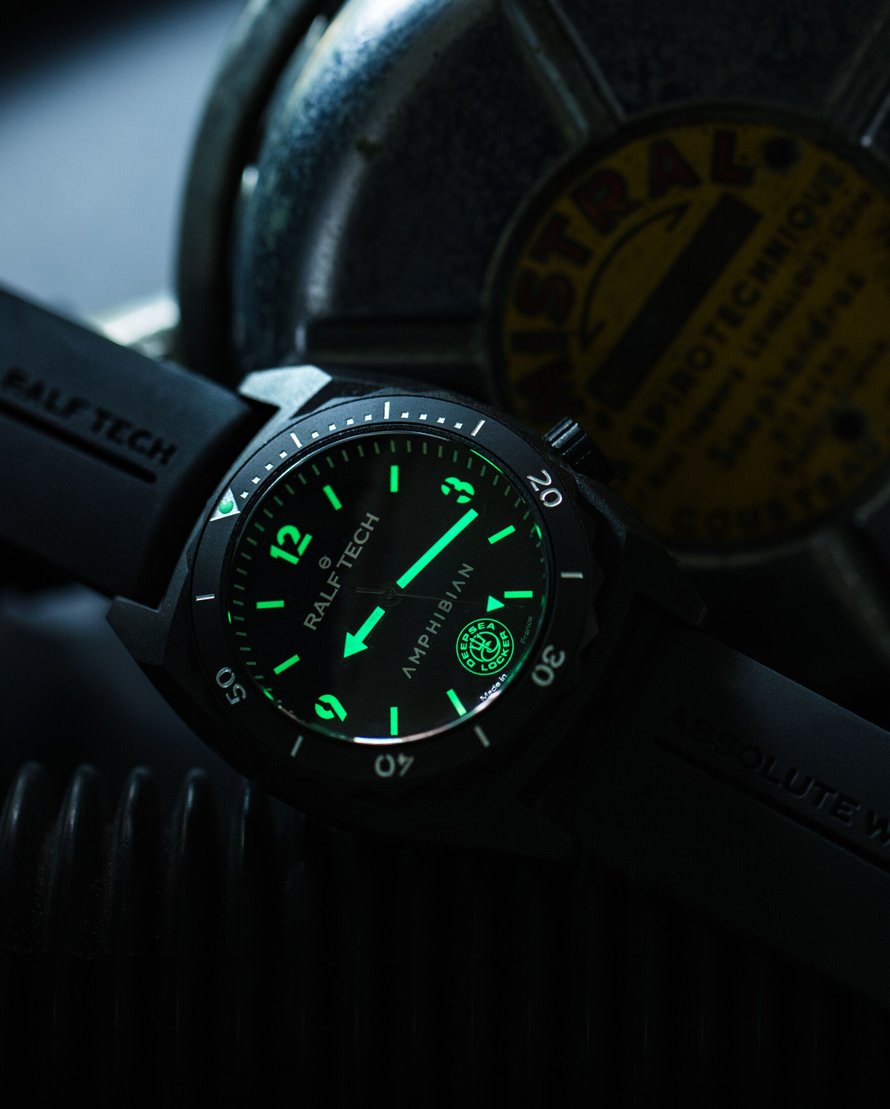 Ralf Tech - The Beast Electric Black Amphibian Dive Watch