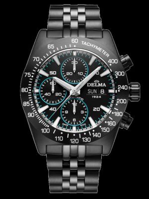 Delma Montego Black Edition Chronograph Watch - Blue