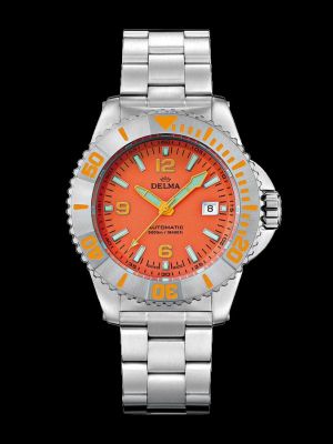 Delma Blue Shark IV Dive Watch - Orange