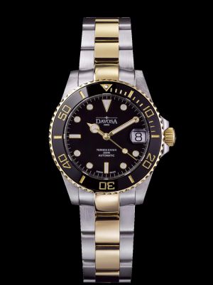Davosa Ternos Medium Black Gold Trialink Dive Watch