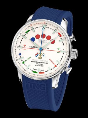 TNG Classic Tornado Automatic Chronograph Sailing Watch - KNZRV White