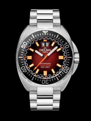 Delma Shell Star Big Date Dive Watch - Brown