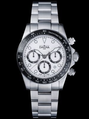 Davosa Ternos Professional Chronograph Watch - White / Trialink