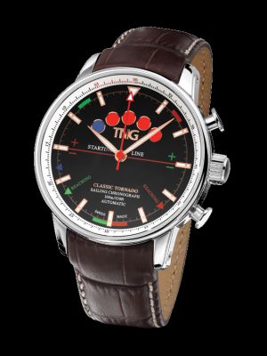 TNG Classic Tornado Automatic Chronograph Sailing Watch - Black