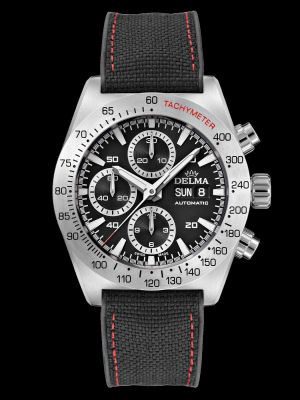 Delma Montego Chronograph Watch - Black