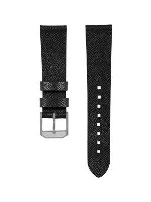 Marathon 20mm 2-Piece Leather Strap - Black/Parkerized