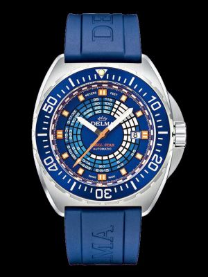 Delma Shell Star Decompression Timer Dive Watch - Blue