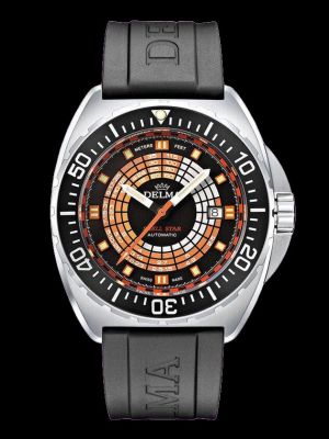 Delma Shell Star Decompression Timer Dive Watch - Black
