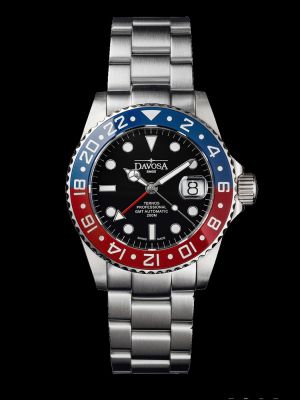 Davosa Ternos Professional GMT TT Blue-Red Trialink Dive Watch