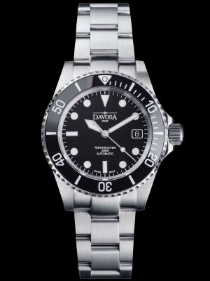 Davosa Ternos Diver Black Dive Watch / Trialink