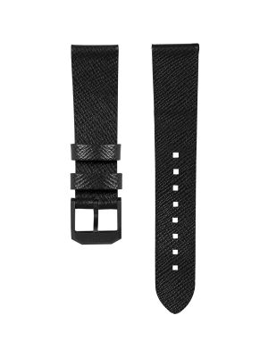 Marathon 20mm 2-Piece Leather Strap - Black/Anthracite
